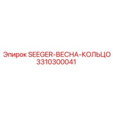 3310300041 SEEGER-ВЕСНА-КОЛЬЦО Epiroc