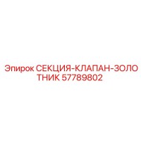 57789802 СЕКЦИЯ-КЛАПАН-ЗОЛОТНИК Epiroc