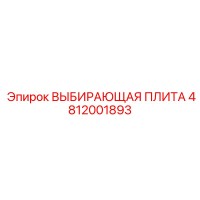 4812001893 Выбирающая плита Epiroc