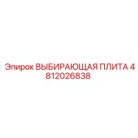 4812026838 ВЫБИРАЮЩАЯ ПЛИТА Эпирок