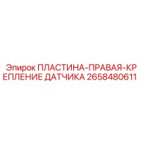 2658480611 ПЛАСТИНА-ПРАВАЯ-КРЕПЛЕНИЕ ДАТЧИКА Эпирок