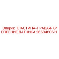 2658480611 ПЛАСТИНА-ПРАВАЯ-КРЕПЛЕНИЕ ДАТЧИКА Эпирок