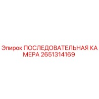 2651314169 ПОСЛЕДОВАТЕЛЬНАЯ КАМЕРА Epiroc