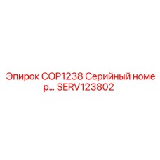 SERV123802 COP1238 Серийный номер Epiroc