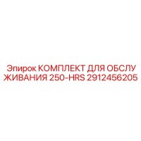 2912456205 - КОМПЛЕКТ ДЛЯ ОБСЛУЖИВАНИЯ 250-HRS - Epiroc