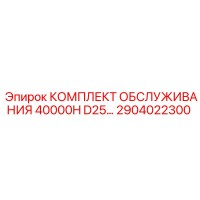 2904022300 КОМПЛЕКТ ОБСЛУЖИВАНИЯ 40000H D25 | Epiroc