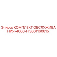 3001160815 КОМПЛЕКТ ОБСЛУЖИВАНИЯ-4000-H Epiroc