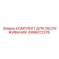 6996012376 КОМПЛЕКТ ДЛЯ ОБСЛУЖИВАНИЯ Epiroc
