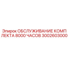 3002603000 ОБСЛУЖИВАНИЕ КОМПЛЕКТА 8000 ЧАСОВ Epiroc