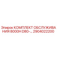 2904022200 КОМПЛЕКТ ОБСЛУЖИВАНИЯ 8000H D80 | Epiroc