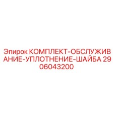 2906043200 КОМПЛЕКТ-ОБСЛУЖИВАНИЕ-УПЛОТНЕНИЕ-ШАЙБА Epiroc
