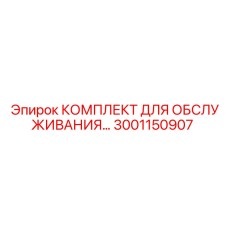 3001150907 КОМПЛЕКТ ДЛЯ ОБСЛУЖИВАНИЯ by Epiroc