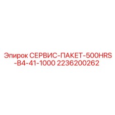 2236200262 СЕРВИС-ПАКЕТ-500HRS-B4-41-1000 Epiroc