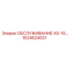 1624624021 ОБСЛУЖИВАНИЕ А5-10 Epiroc
