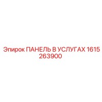 1615263900 ПАНЕЛЬ В УСЛУГАХ Epiroc
