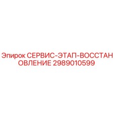 2989010599 СЕРВИС-ЭТАП-ВОССТАНОВЛЕНИЕ Epiroc