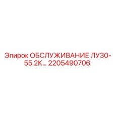 2205490706 ОБСЛУЖИВАНИЕ ЛУ30-55 2К Epiroc
