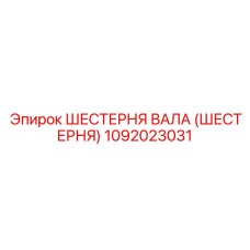 1092023031 ШЕСТЕРНЯ ВАЛА (ШЕСТЕРНЯ) Epiroc