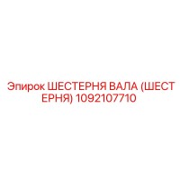 1092107710 ШЕСТЕРНЯ ВАЛА (ШЕСТЕРНЯ) Epiroc