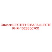1623800700 ШЕСТЕРНЯ ВАЛА (ШЕСТЕРНЯ) Epiroc