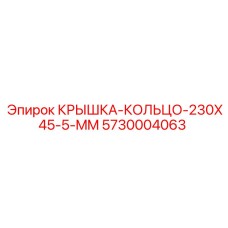 5730004063 КРЫШКА-КОЛЬЦО-230X45-5-MM Epiroc