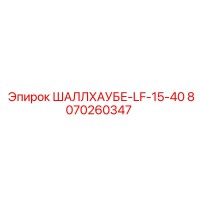 8070260347 ШАЛЛХАУБЕ-LF-15-40 Epiroc