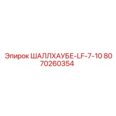 8070260354 ШАЛЛХАУБЕ-LF-7-10 Epiroc