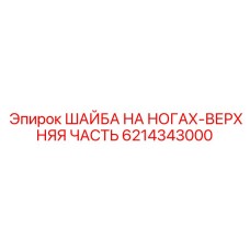 6214343000 ШАЙБА НА НОГАХ-ВЕРХНЯЯ ЧАСТЬ Epiroc