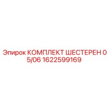 1622599169 КОМПЛЕКТ ШЕСТЕРЕН 05/06 Epiroc