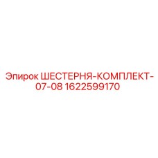 1622599170 ШЕСТЕРНЯ-КОМПЛЕКТ-07-08 Epiroc