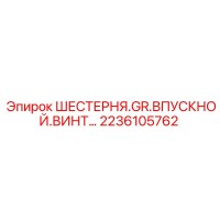2236105762 ШЕСТЕРНЯ.GR.ВПУСКНОЙ.ВИНТ Epiroc