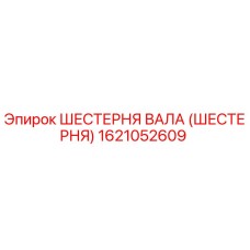 1621052609 ШЕСТЕРНЯ ВАЛА (ШЕСТЕРНЯ) Epiroc