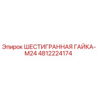 4812224174 ШЕСТИГРАННАЯ ГАЙКА-M24 Epiroc