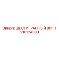 216124300 ШЕСТИГРАННЫЙ ВИНТ Epiroc