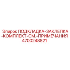 4700248821 ПОДКЛАДКА-ЗАКЛЕПКА-КОМПЛЕКТ Epiroc