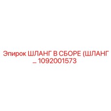 1092001573 ШЛАНГ В СБОРЕ (ШЛАНГ...) Epiroc
