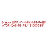 1310035381 ШЛАНГ-НИЖНИЙ-РАДИАТОР-QAS-58-78J Epiroc