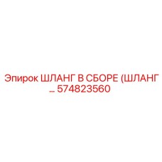 574823560 ШЛАНГ В СБОРЕ (ШЛАНГ...) Epiroc