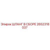 2652318037 ШЛАНГ В СБОРЕ Epiroc
