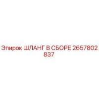 2657802837 ШЛАНГ В СБОРЕ Epiroc