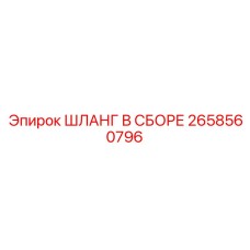 2658560796 ШЛАНГ В СБОРЕ Epiroc