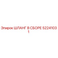 52241031 ШЛАНГ В СБОРЕ - Epiroc