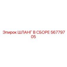 56779705 ШЛАНГ В СБОРЕ Epiroc