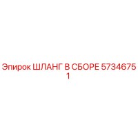 57346751 ШЛАНГ В СБОРЕ Эпирок