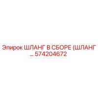 574204672 ШЛАНГ В СБОРЕ (ШЛАНГ...) Epiroc