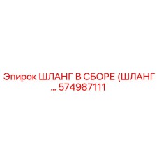 574987111 ШЛАНГ В СБОРЕ (ШЛАНГ…) Epiroc