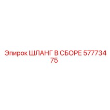57773475 ШЛАНГ В СБОРЕ Epiroc