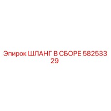58253329 ШЛАНГ В СБОРЕ Эпирок