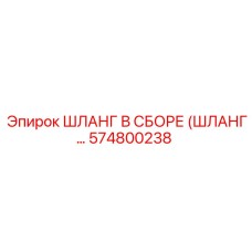 574800238 ШЛАНГ В СБОРЕ (ШЛАНГ…) Epiroc