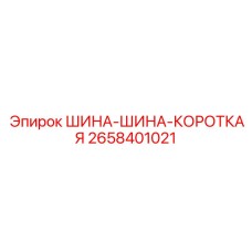 2658401021 ШИНА-ШИНА-КОРОТКАЯ Epiroc